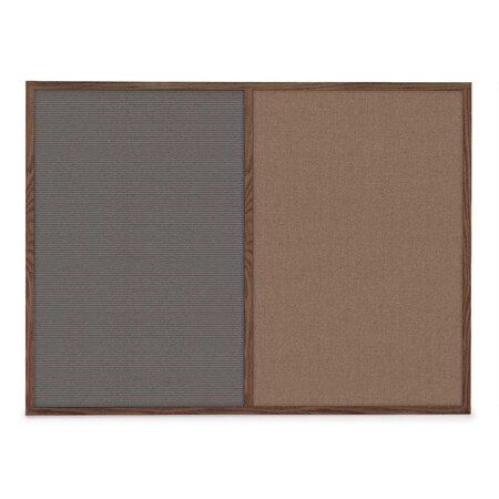 United Visual Products Slim Style Indoor Enclosed Radius Corkbo UVRDS48SB-BRONZE-CORK